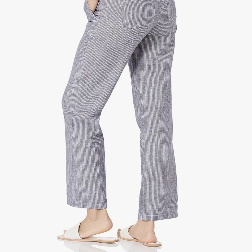 Amazon Essentials Charcoal Striped Lounge Pants